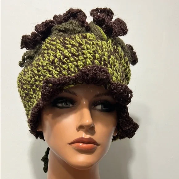 Handcrafted Multicolor Crochet Hat display picture 2